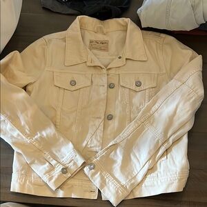 Cream Denim Jacket